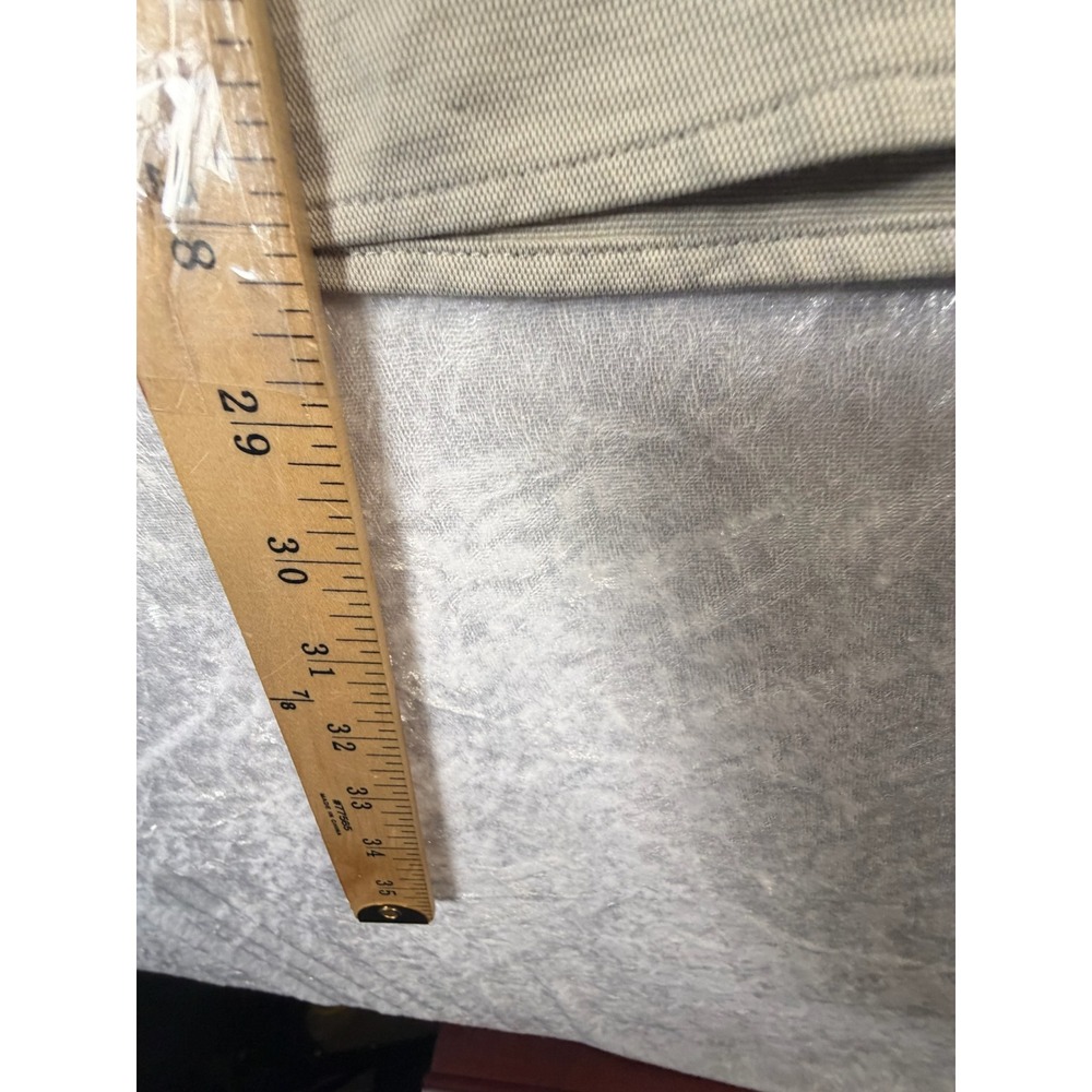 Lululemon Mens Long Sleeve Button Up Shirt Tan Khaki Tech Performance Small - Picture 6 of 9